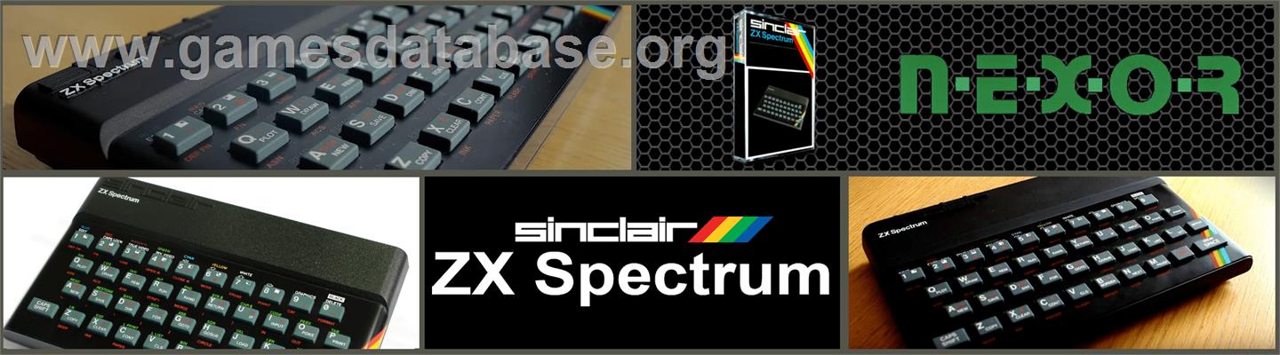 N.E.X.O.R. - Sinclair ZX Spectrum - Artwork - Marquee